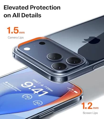 TORRAS Slim Fit for iPhone 17 Pro Max Case Thin 6.9" Velvety Matte Clear | Lightweight, Precise Fit thumbnail 6