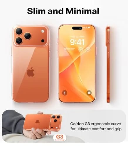 TORRAS Slim Fit for iPhone 17 Pro Max Case Thin 6.9" Velvety Matte Clear | Lightweight, Precise Fit thumbnail 3