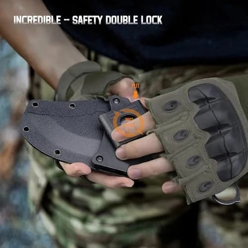 Ruike F181-B1 Tactical Fixed Blade Knife with Sheath, 14C28N Steel, Full-tang, 4.53-inch Blade, G10 Handle, Camping & Hunting Gear thumbnail 5