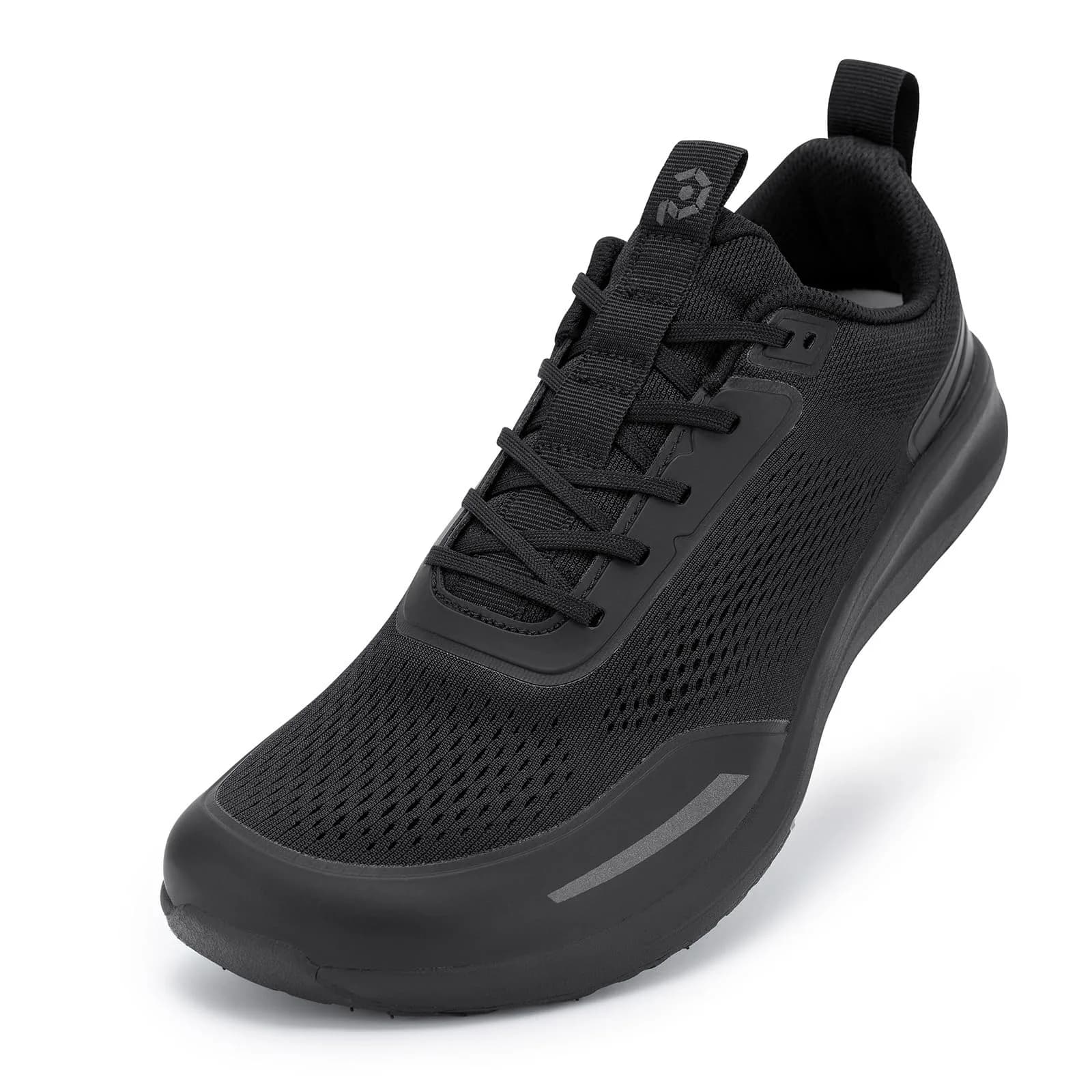 FEFELUIS Men's Zero Drop Running Shoes Wide Toe Box Black Size 9 (25.4cm / 9 US Wide) — Wt09m | Black