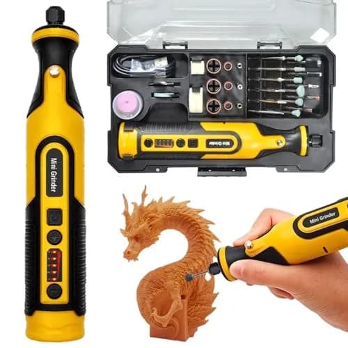 XIFOWE 7.2V Mini Cordless Rotary Tool | 59 Attachments for DIY Crafts, Metal & Wood Polishing, 3D Resin Sanding - main product image