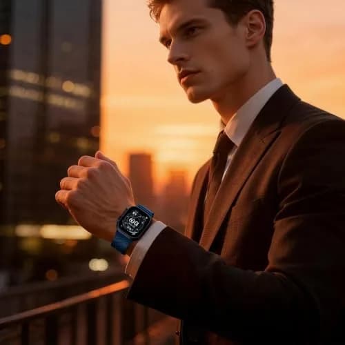 YuiYuKa Milanese Loop for Apple Watch Ultra 4/3/2/1 & Series 12-1/SE 49mm Stainless Steel Mesh Band thumbnail 7