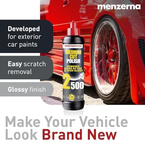 menzerna Medium Cut Polish 2500 | Abrasive Compound for Scratch Repair | 16 fl oz (473 ml) thumbnail 3