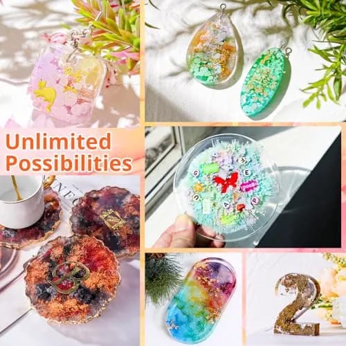 LET'S RESIN 64pcs Alcohol Ink Set, 9 Pastel & 9 Metallic Colors, 640ml (21.6 oz) | Vibrant, Blendable, Non-Toxic thumbnail 6