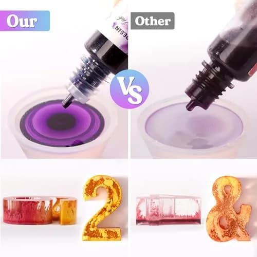 LET'S RESIN 64pcs Alcohol Ink Set, 9 Pastel & 9 Metallic Colors, 640ml (21.6 oz) | Vibrant, Blendable, Non-Toxic thumbnail 7