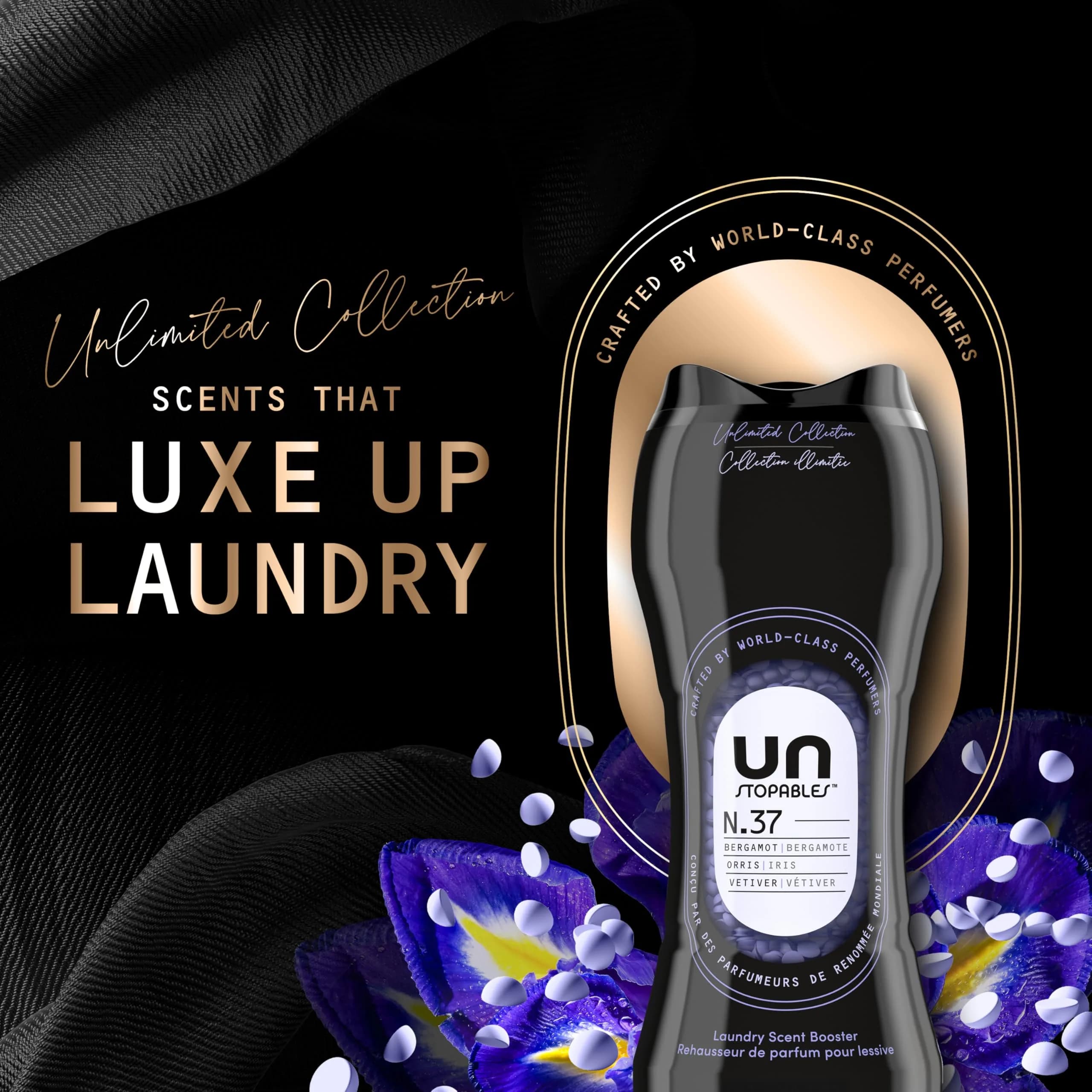 Downy Unstopables Unlimited Laundry Scent Booster Beads in Bergamot, 21.1 oz | Long-lasting Fragrance with Sandalwood & Red Fruit - view 2