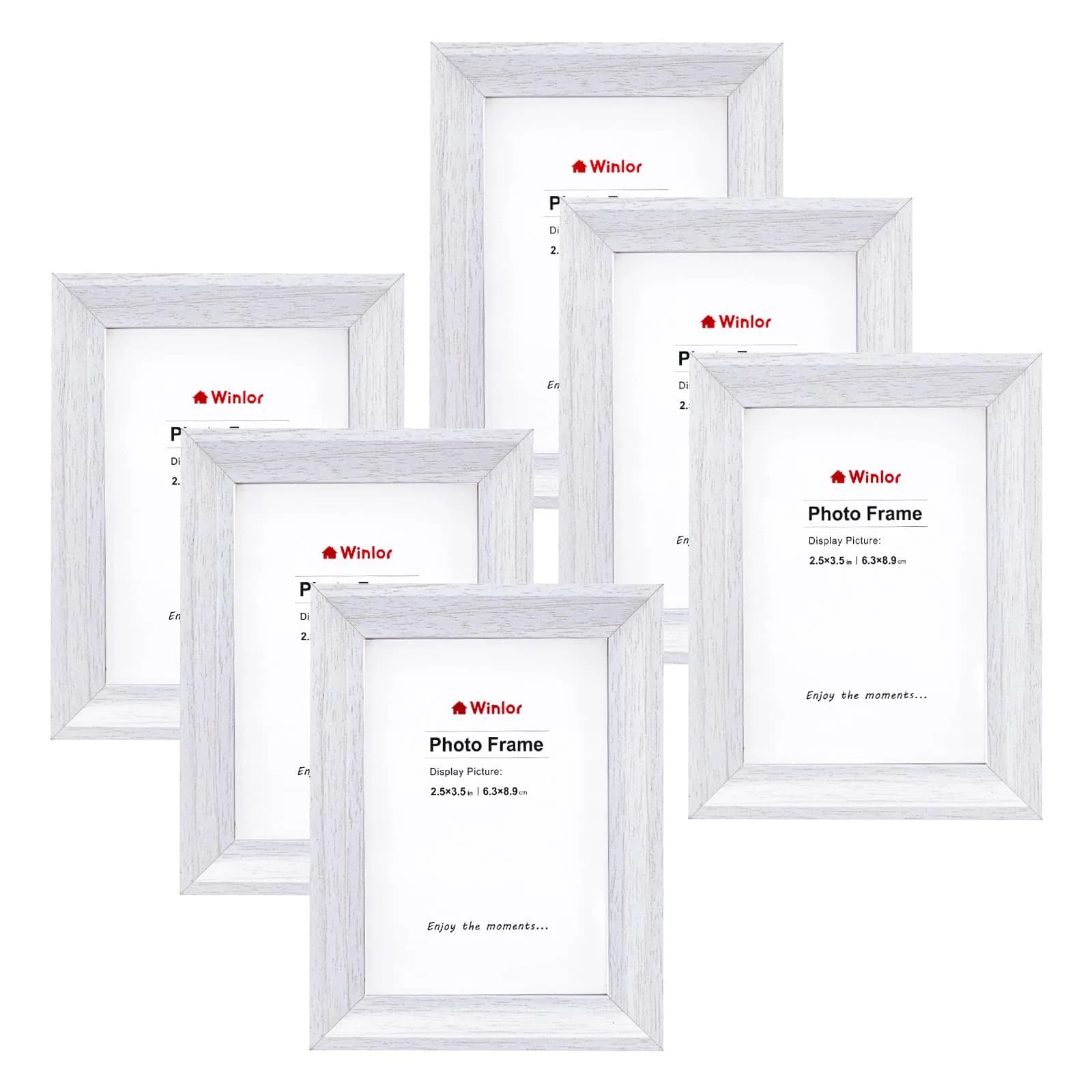 Winlor Mini Picture Frames 2.5x3.5 Inch | Small Photo Frames for Wall & Table