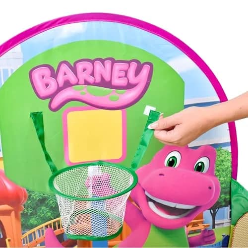 Barney Pop Up Playground, Ball Pit with 25 Play Balls & Basketball Hoop | Toddler Indoor & Outdoor Fun thumbnail 6