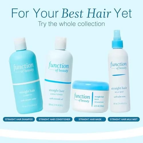 Function of Beauty Deep Conditioner Straight Hair Mask - Anti-Frizz 6.5 Fl Oz | Nourishing, Vegan, Sulfate-Free thumbnail 6