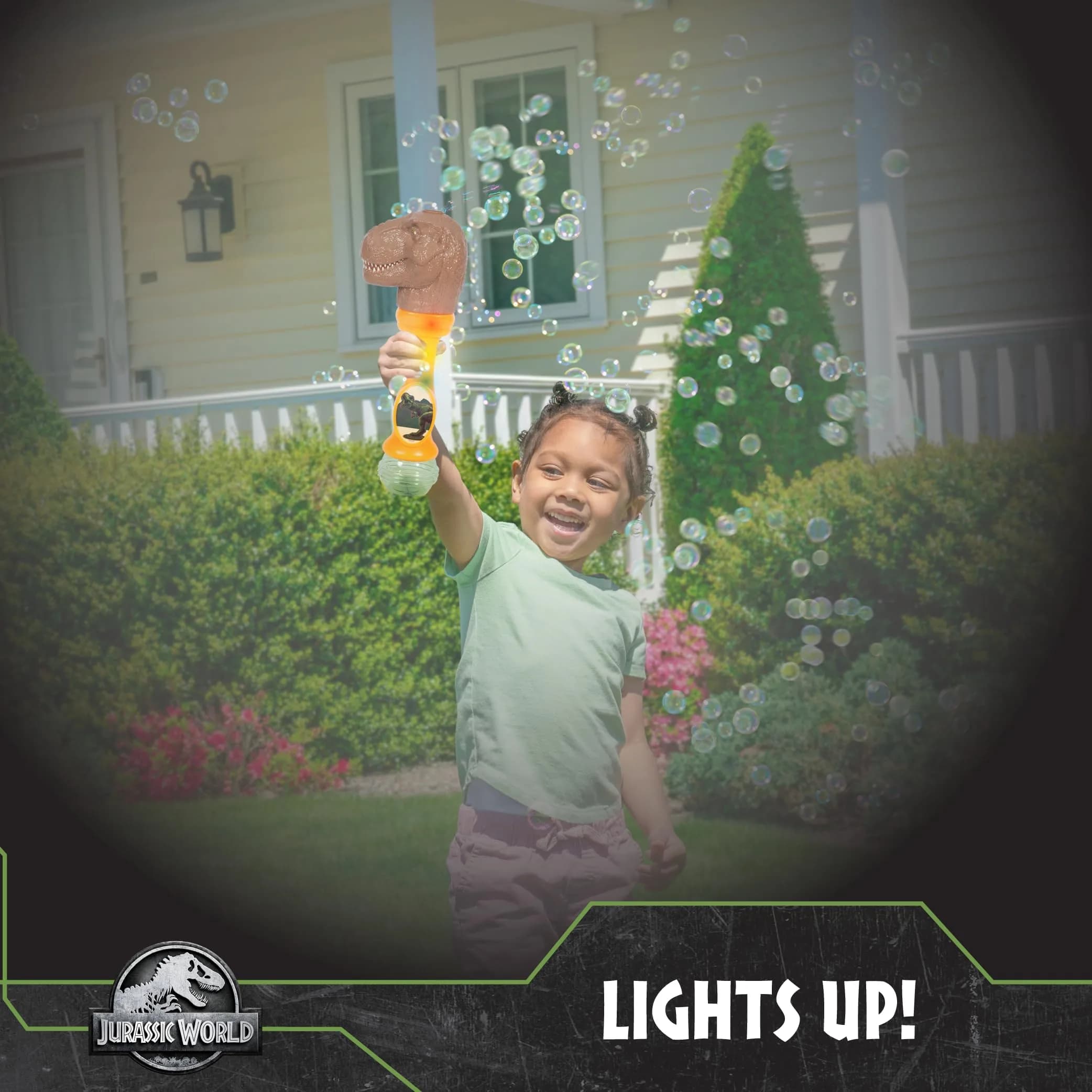 Little Kids Jurassic World T-Rex Musical Bubble Wand with Lights & Sounds, 4oz Bubble Solution - view 4
