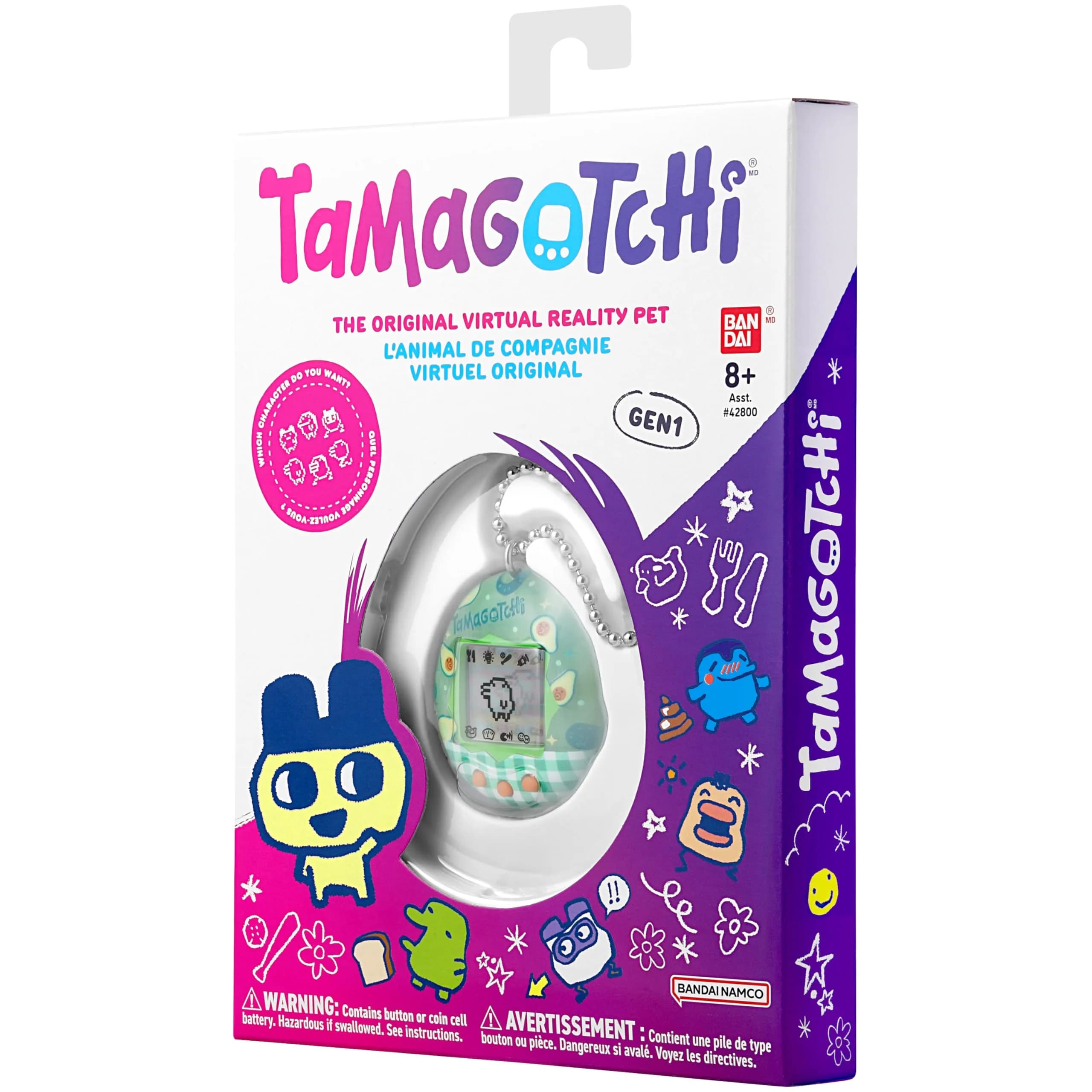 Tamagotchi Original Avocado Mix Electronic Pet | Nostalgic Fun for Kids 8+ - view 5