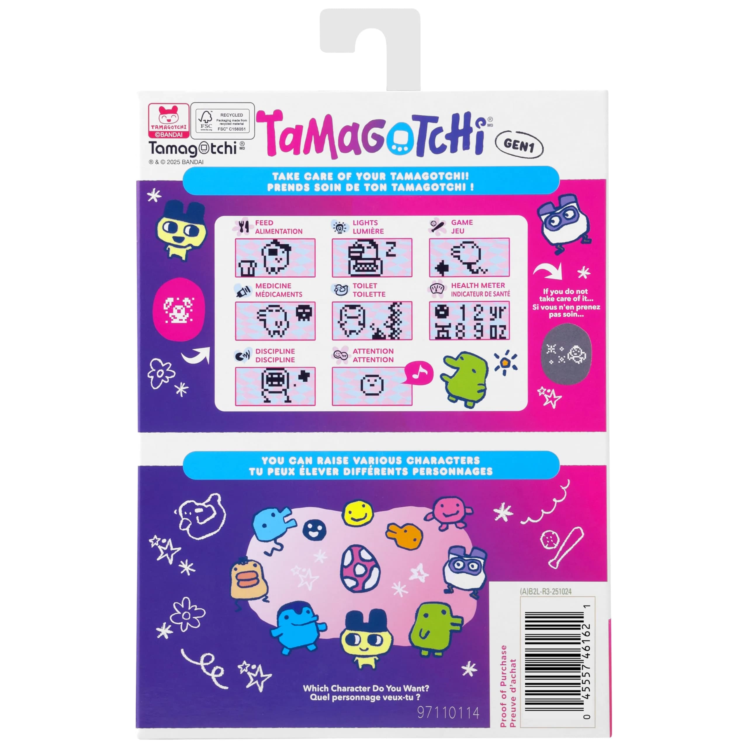 Tamagotchi Original Avocado Mix Electronic Pet | Nostalgic Fun for Kids 8+ - view 7