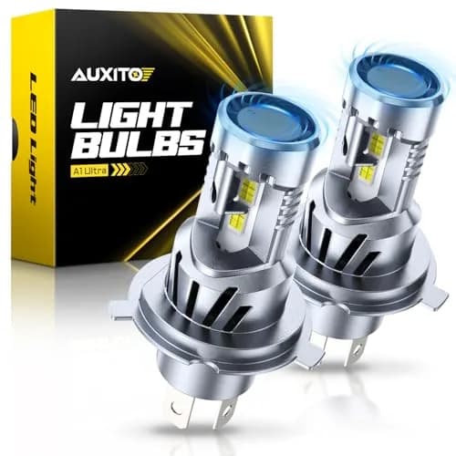 AUXITO H4 LED Bulb 9003 48000LM 6000K Cool White | Dual Turbo Cooling Fan, 99% Vehicle Fit thumbnail 1