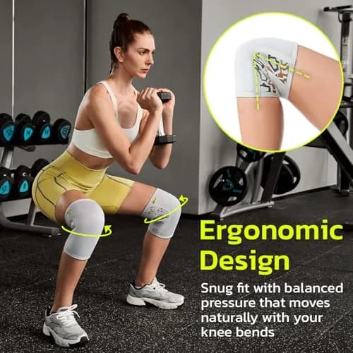 aoFIT 5mm Knee Brace for Fitness & Weightlifting, Medium (1 Pair) | Medical Grade Support for Joint Pain thumbnail 4
