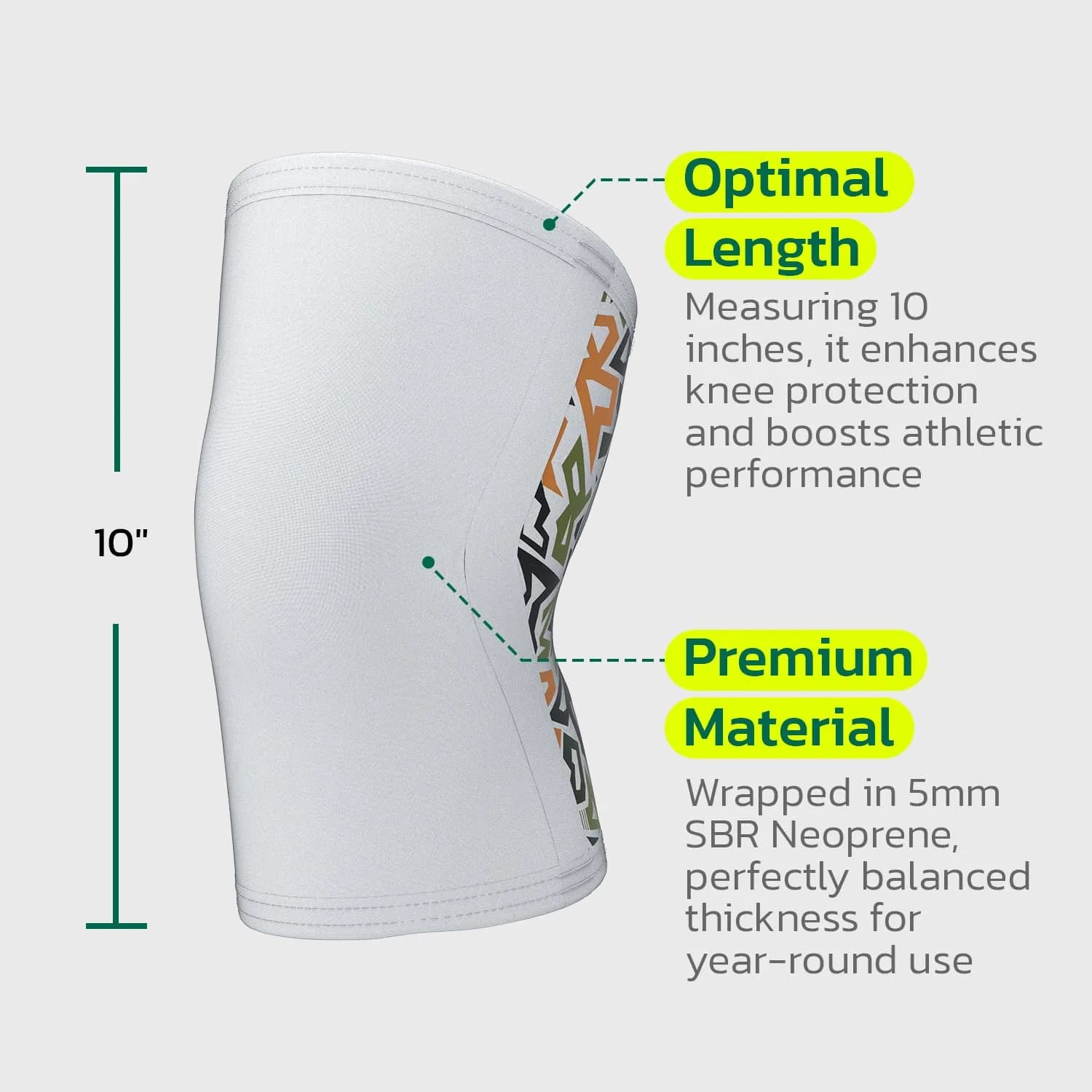 aoFIT 5mm Knee Brace for Fitness & Weightlifting, XL (1 Pair) | Medical Grade Compression Sleeve - view 2