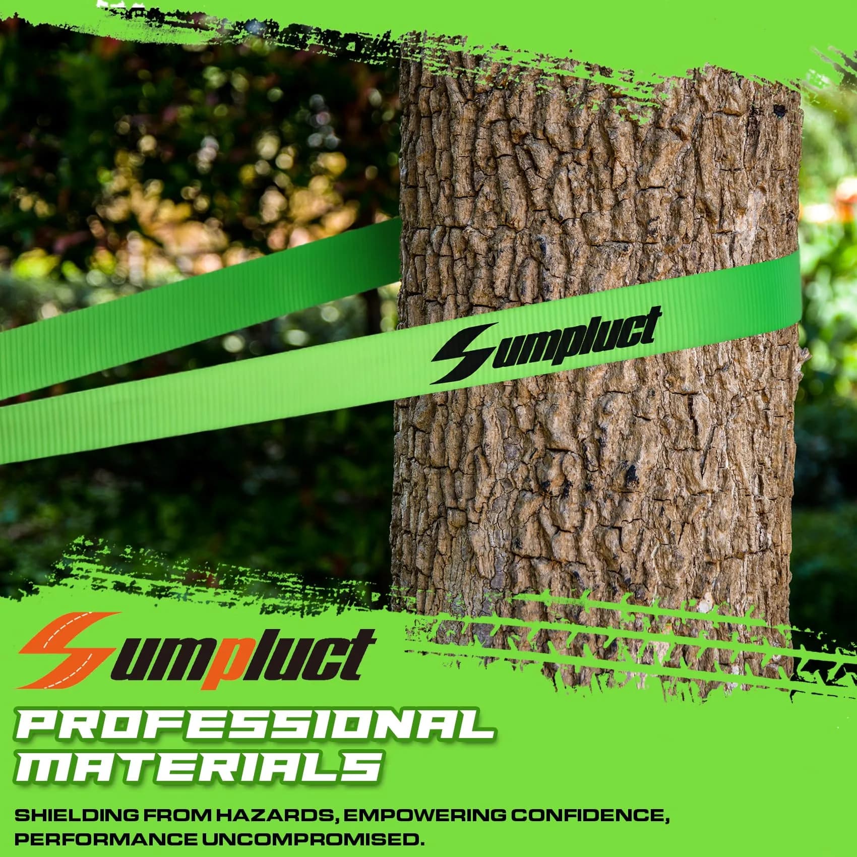 sumpluct Heavy Duty Tow Strap 5.08cm x 6.1m (2" x 20 Ft) with 11,000 kg (24,068 lbs) Break Strength | Reinforced Loops for Vehicle Recovery - view 3