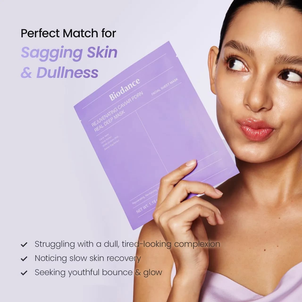 BIODANCE Rejuvenating Caviar PDRN Real Deep Mask Pack (4 x 34g / 1.19oz) | Overnight Hydrogel Skin Recovery - view 6