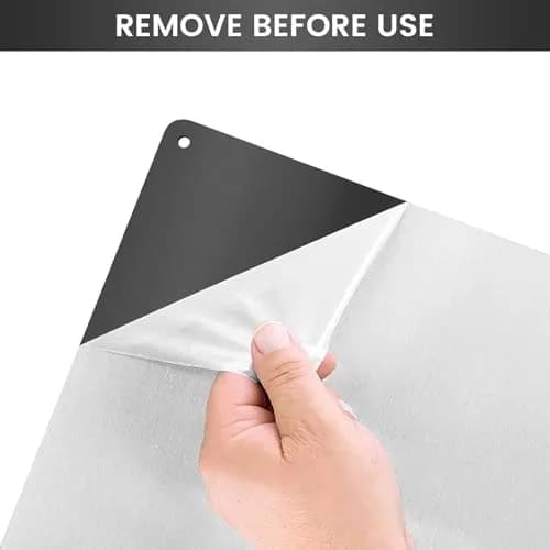VENFAN Black Stainless Steel Backsplash Panel 75cm x 75cm (29.5" x 29.5") | Matte Finish Kitchen Wall Splatter Guard thumbnail 3