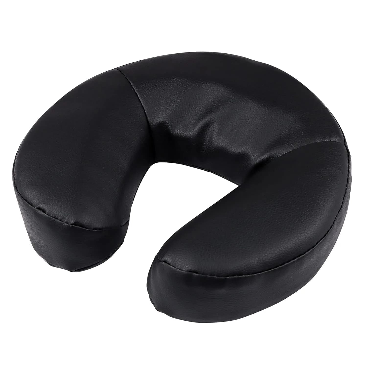 Kalolary Black Massage Face Cradle Cushion | Universal Crescent Headrest for Massage Tables — Face Cradle - Black