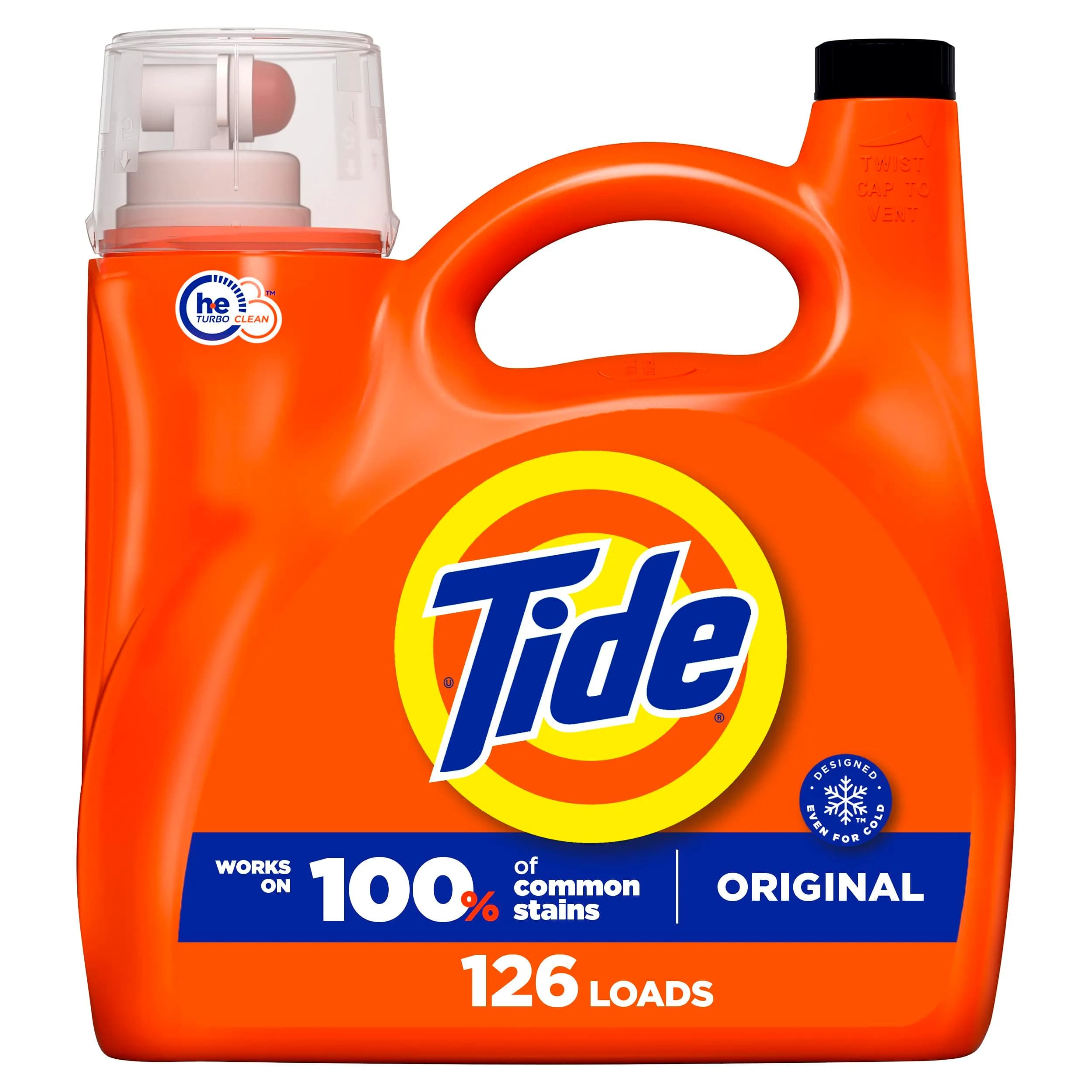 Tide Laundry Detergent Liquid Original Scent 4675ml (158 Fl Oz) | Works on 100% of Common Stains - main product image