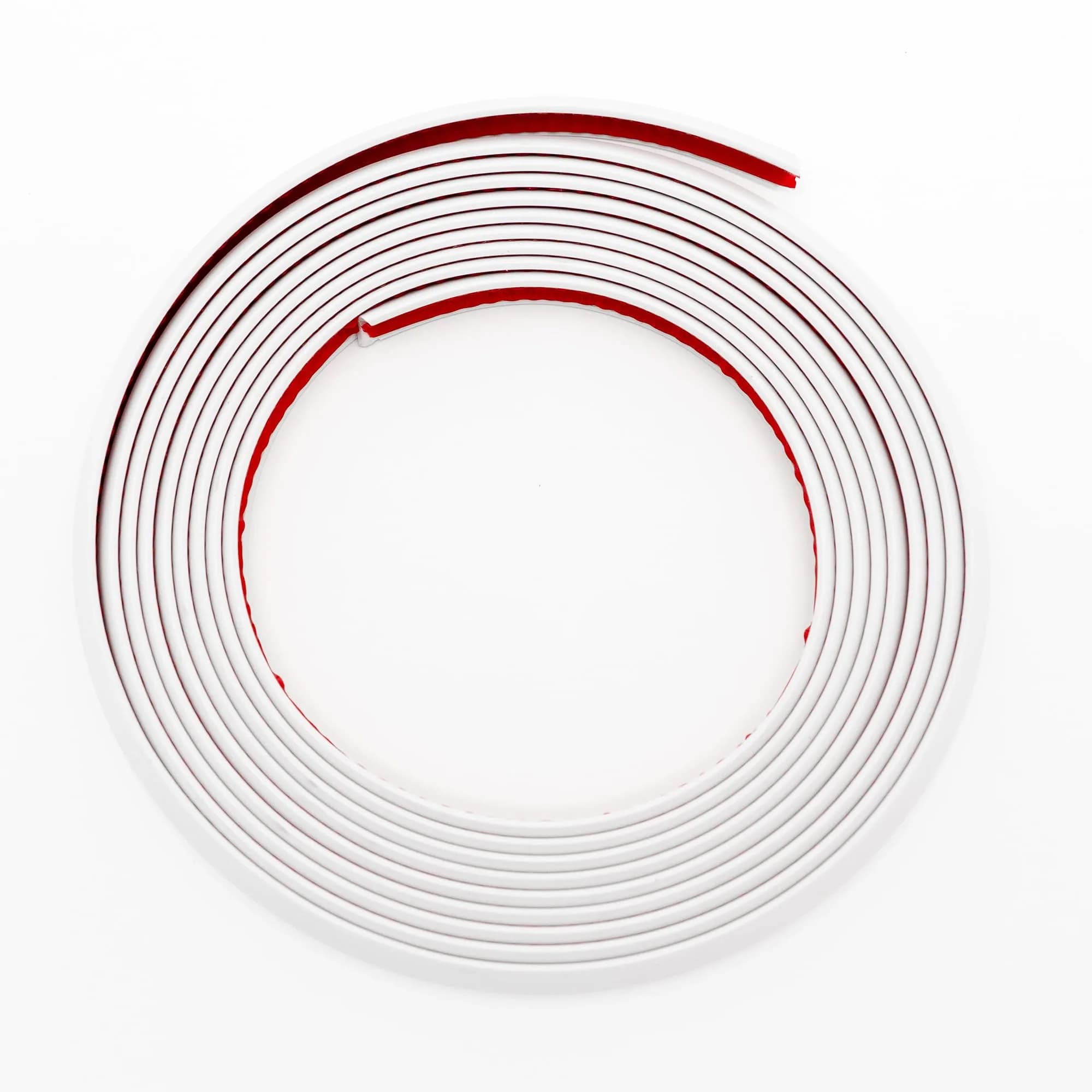 DECOR WOW Peel & Stick Half Round Trim for Kitchen & Bathroom 13.1 ft | Seamless White Finish, Heat & Humidity Resistant