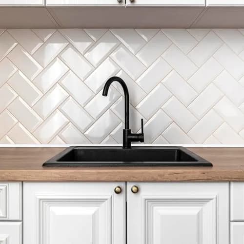 DECOR WOW Peel & Stick Half Round Trim for Kitchen & Bathroom 13.1 ft | Seamless White Finish, Heat & Humidity Resistant thumbnail 4