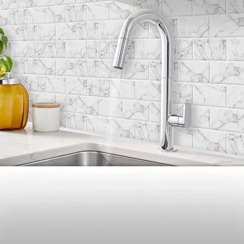 DECOR WOW Peel & Stick Half Round Trim for Kitchen & Bathroom 13.1 ft | Seamless White Finish, Heat & Humidity Resistant thumbnail 5