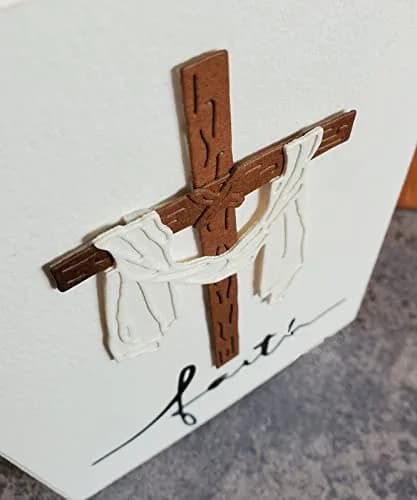 DIY Scrapbooking Artist Happy Easter Cross Metal Cutting Dies 12.1cm (4.76in) | Easter Crucifixion Frame Die Cuts for Card Making thumbnail 4