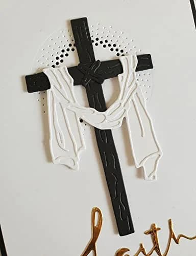 DIY Scrapbooking Artist Happy Easter Cross Metal Cutting Dies 12.1cm (4.76in) | Easter Crucifixion Frame Die Cuts for Card Making thumbnail 5