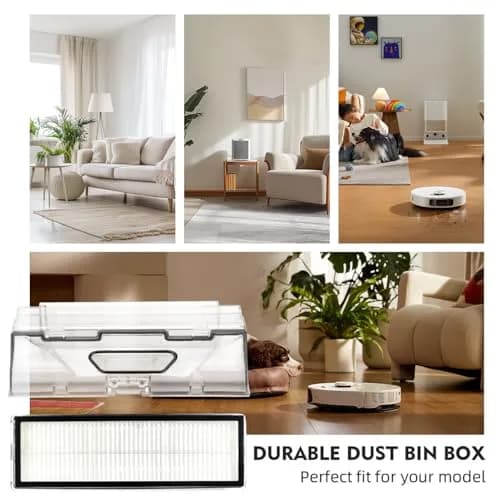 Sgizoku Dust Bin Box for Roborock S5 MAX/S6 MaxV/S6 Pure/T7/T7 Pro Vacuum Cleaner - 460ml (15.56 Fl Oz) | Replacement Waste Dustbin thumbnail 6