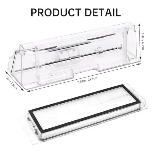 Sgizoku Dust Bin Box for Roborock S5 MAX/S6 MaxV/S6 Pure/T7/T7 Pro Vacuum Cleaner - 460ml (15.56 Fl Oz) | Replacement Waste Dustbin thumbnail 2