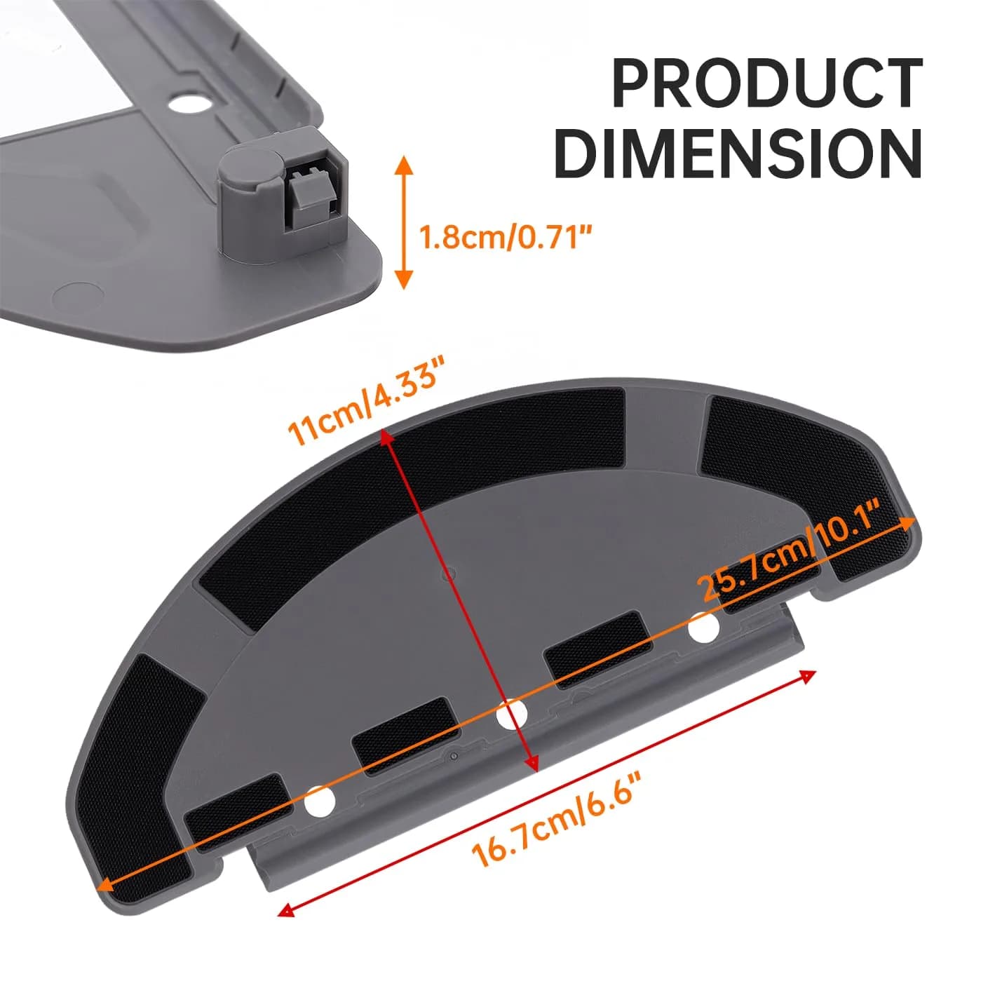 Sgizoku Mop Pad Plate Accessory for Ecovacs Deebot T8/T9/N8 Pro & Yeedi Vac Max 1 Pack | Stainless Steel Replacement Part - view 4