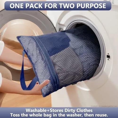OlarHike Packing Cubes for Travel, Gifts for Women Mom,Dark Blue Floral | Durable, Lightweight & Multi-Functional (70-120 chars) thumbnail 5