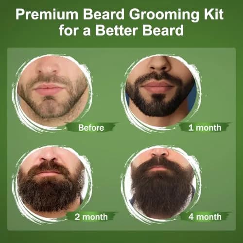 XIKEZAN Beard Kit for Men Grooming & Care w/Cedarwood-Soften,Soothe Beard | Complete Grooming Set for All Beard Types thumbnail 2
