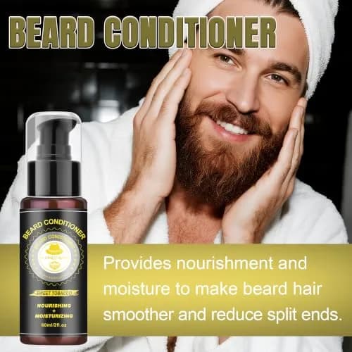 XIKEZAN Beard Kit for Men Grooming & Care w/Sweet Tobacco | Soften & Soothe Beard thumbnail 4