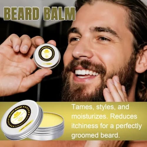 XIKEZAN Beard Kit for Men Grooming & Care w/Sweet Tobacco | Soften & Soothe Beard thumbnail 6