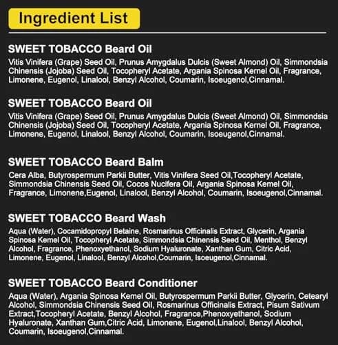 XIKEZAN Beard Kit for Men Grooming & Care w/Sweet Tobacco | Soften & Soothe Beard thumbnail 8