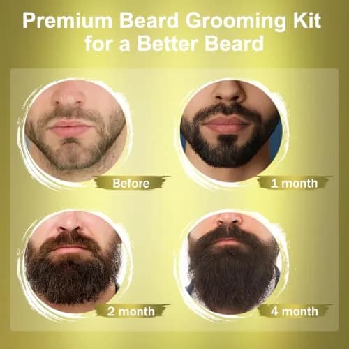 XIKEZAN Beard Kit for Men Grooming & Care w/Sweet Tobacco | Soften & Soothe Beard thumbnail 2