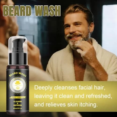 XIKEZAN Beard Kit for Men Grooming & Care w/Sweet Tobacco | Soften & Soothe Beard thumbnail 3