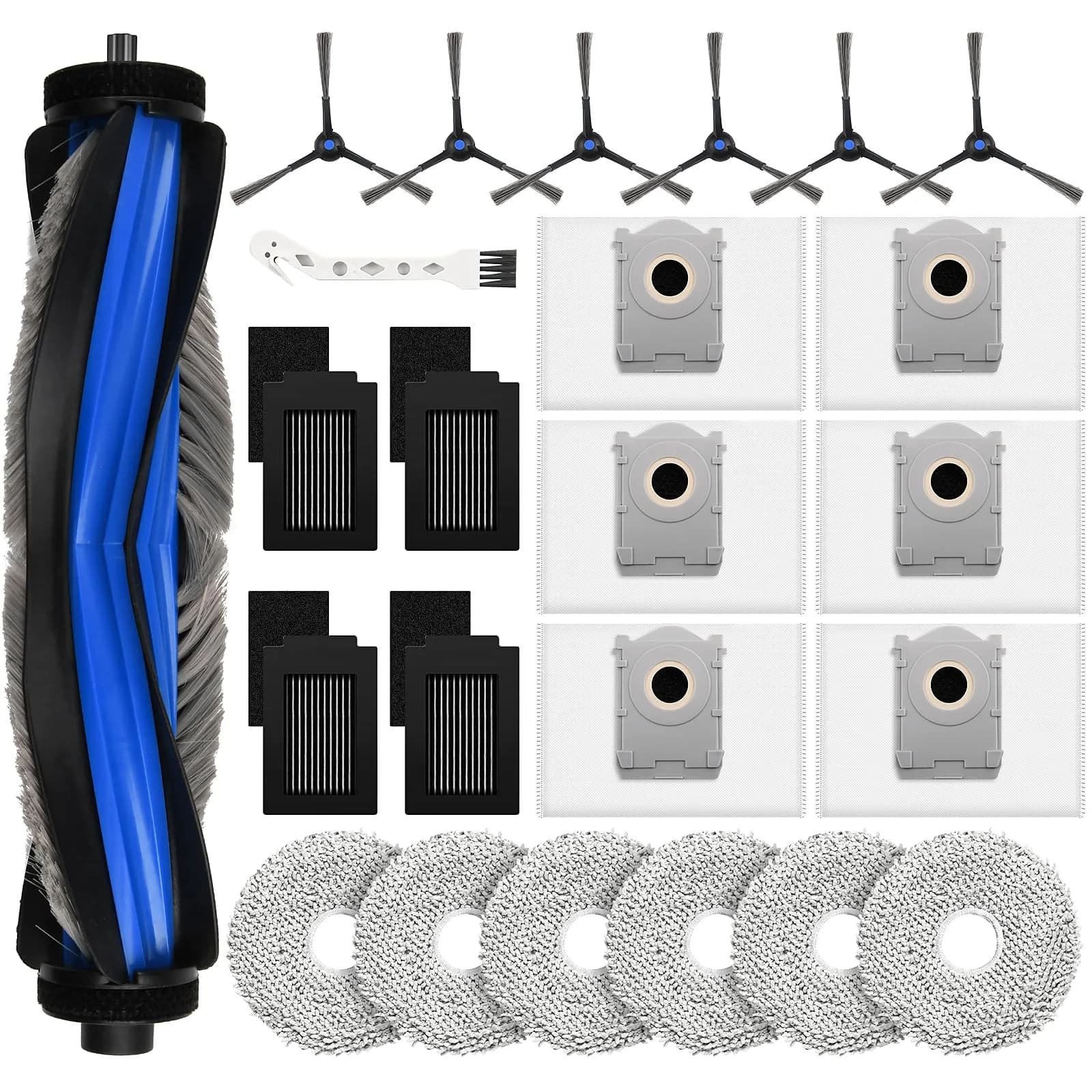 KTNAid Replacement Parts Kit for Ecovacs Deebot T50 Max Pro Omni Robot Vacuum | 24 Pcs Set - main product image
