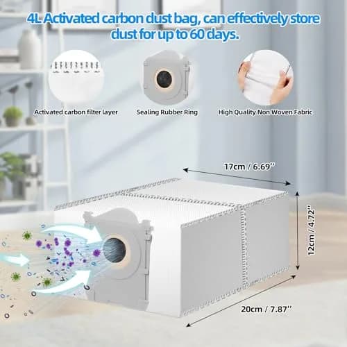 EOVWAEO 22-Piece Accessory Kit for ECOVACS DEEBOT X9 PRO Omni & T80s Robot Vacuum | Includes Main Brush, Mop, Filters, and Dust Bags thumbnail 6