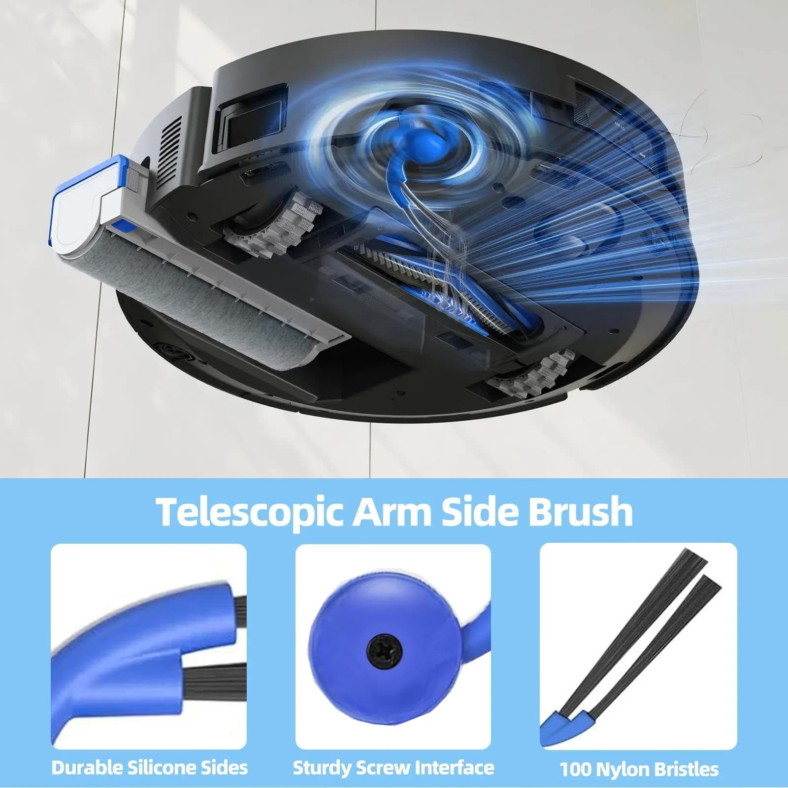 EOVWAEO 22-Piece Accessory Kit for ECOVACS DEEBOT X9 PRO Omni & T80s Robot Vacuum | Includes Main Brush, Mop, Filters, and Dust Bags - view 7