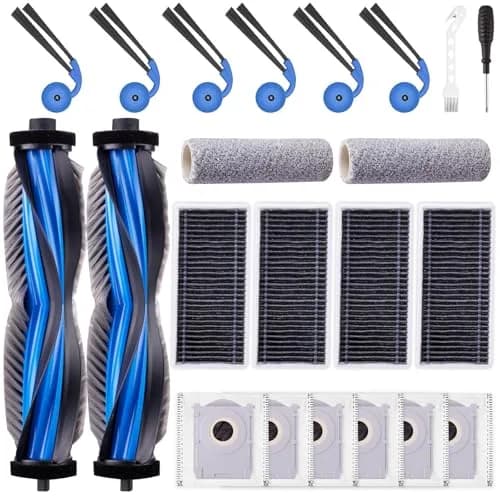 EOVWAEO 22-Piece Accessory Kit for ECOVACS DEEBOT X9 PRO Omni & T80s Robot Vacuum | Includes Main Brush, Mop, Filters, and Dust Bags thumbnail 1