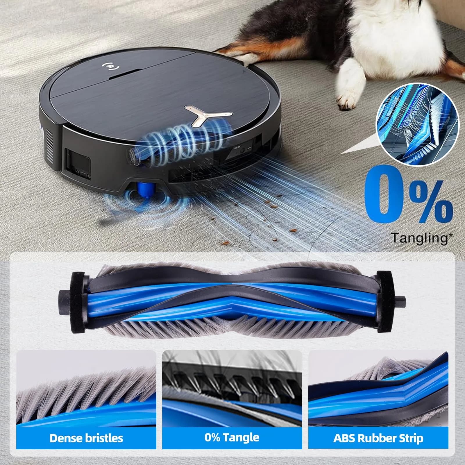 EOVWAEO 22-Piece Accessory Kit for ECOVACS DEEBOT X9 PRO Omni & T80s Robot Vacuum | Includes Main Brush, Mop, Filters, and Dust Bags - view 3