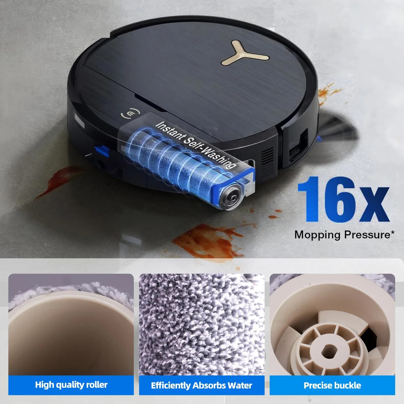 EOVWAEO 22-Piece Accessory Kit for ECOVACS DEEBOT X9 PRO Omni & T80s Robot Vacuum | Includes Main Brush, Mop, Filters, and Dust Bags - view 4