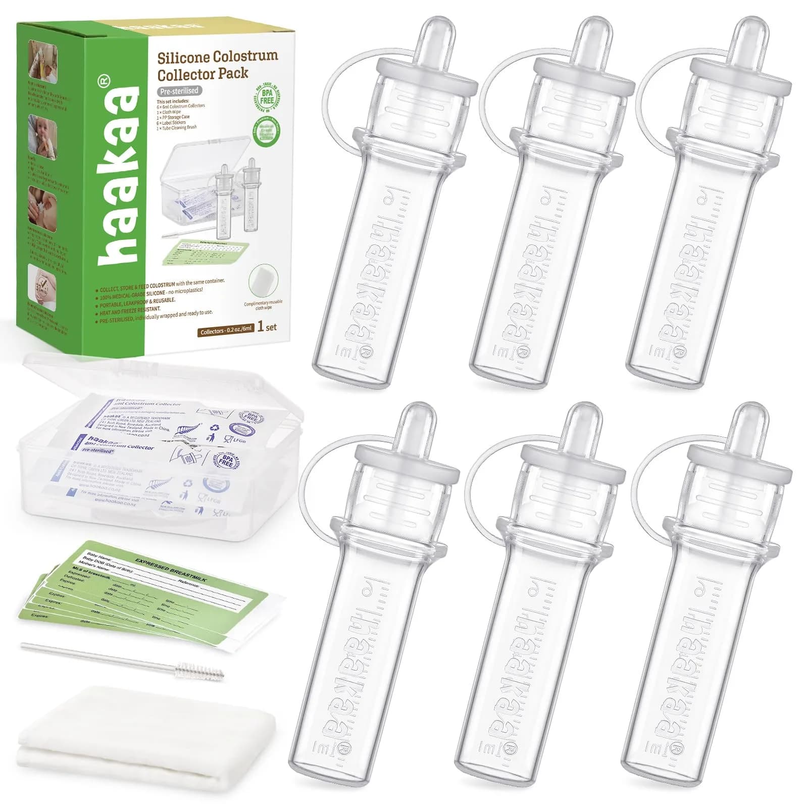 haakaa Silicone Colostrum Collector 6ml (0.2 fl oz) | Award-Winning Original Design - main product image