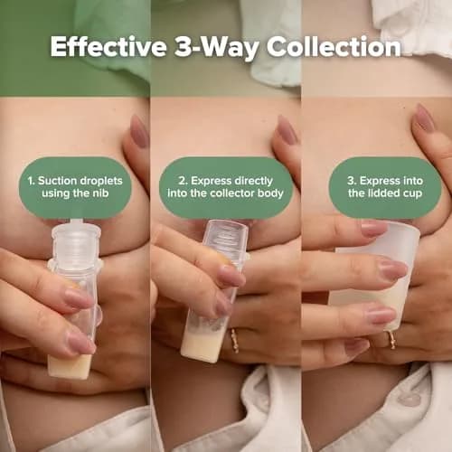 haakaa Silicone Colostrum Collector 6ml (6pcs) & 25ml Lidded Cup | BPA-Free, Reusable, Sterilizable thumbnail 5
