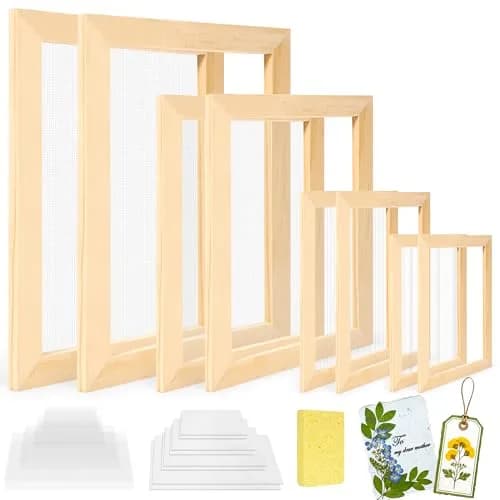 Caydo Paper Making Frame Kit, 4 Sizes | DIY Art & Craft Supplies for Adults thumbnail 1