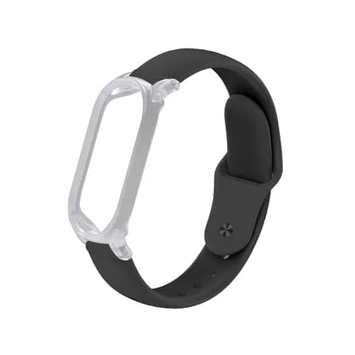 TUDIA Black Silicone Wristband with PC Case for PLAUD NotePin AI Voice Recorder | Fits 5.6"–8.5" Wrists thumbnail 1