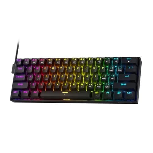 Redragon K617 HE Wired Hall-Effect Gaming Keyboard | Rapid Trigger, 60% Compact, RGB Lighting thumbnail 1